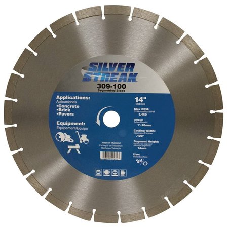 Stens New Segmented Blade For Arbor Size 1 In. To 20 Mm, Maximum 5460 Rpm, Segment Height 14 Mm 309-100